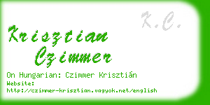 krisztian czimmer business card