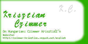 krisztian czimmer business card